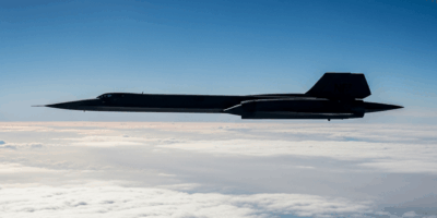 sr 71 blackbird in flight at high altitude above clouds dram 20260331 084849