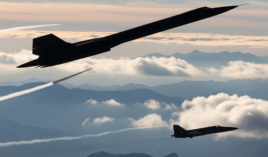 SR-71 Blackbird vs MiG-25 Foxbat Cold War Chase