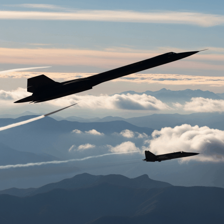 SR-71 Blackbird vs MiG-25 Foxbat Cold War Chase