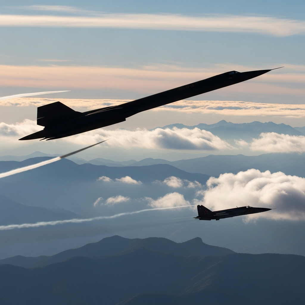 SR-71 Blackbird vs MiG-25 Foxbat Cold War Chase