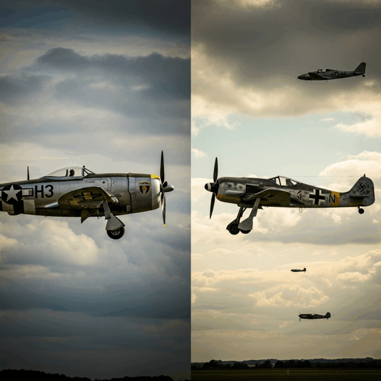 P-47 Thunderbolt vs Fw 190 Fighter Comparison